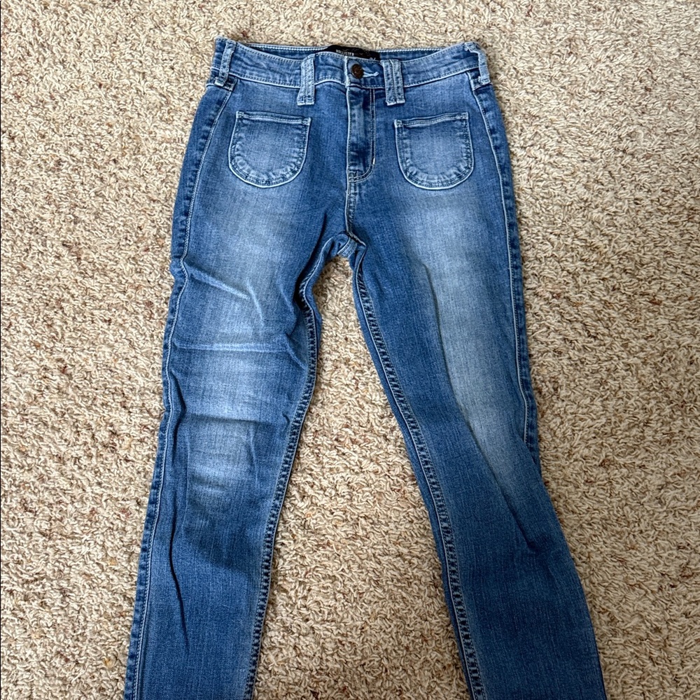 Hollister Light Blue Crop Denim Jeggings